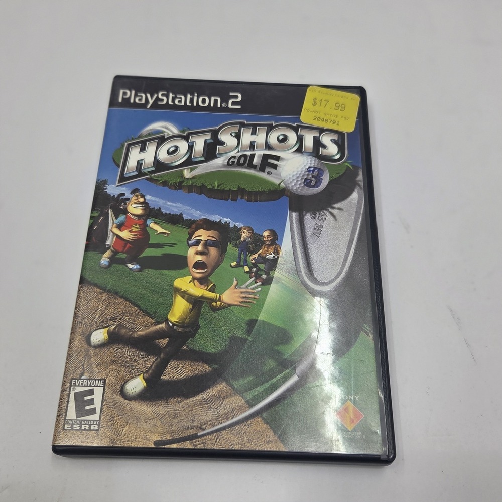 Hot Shots Golf 3 PS2 PlayStation 2 Game Black Label Complete CIB Manual